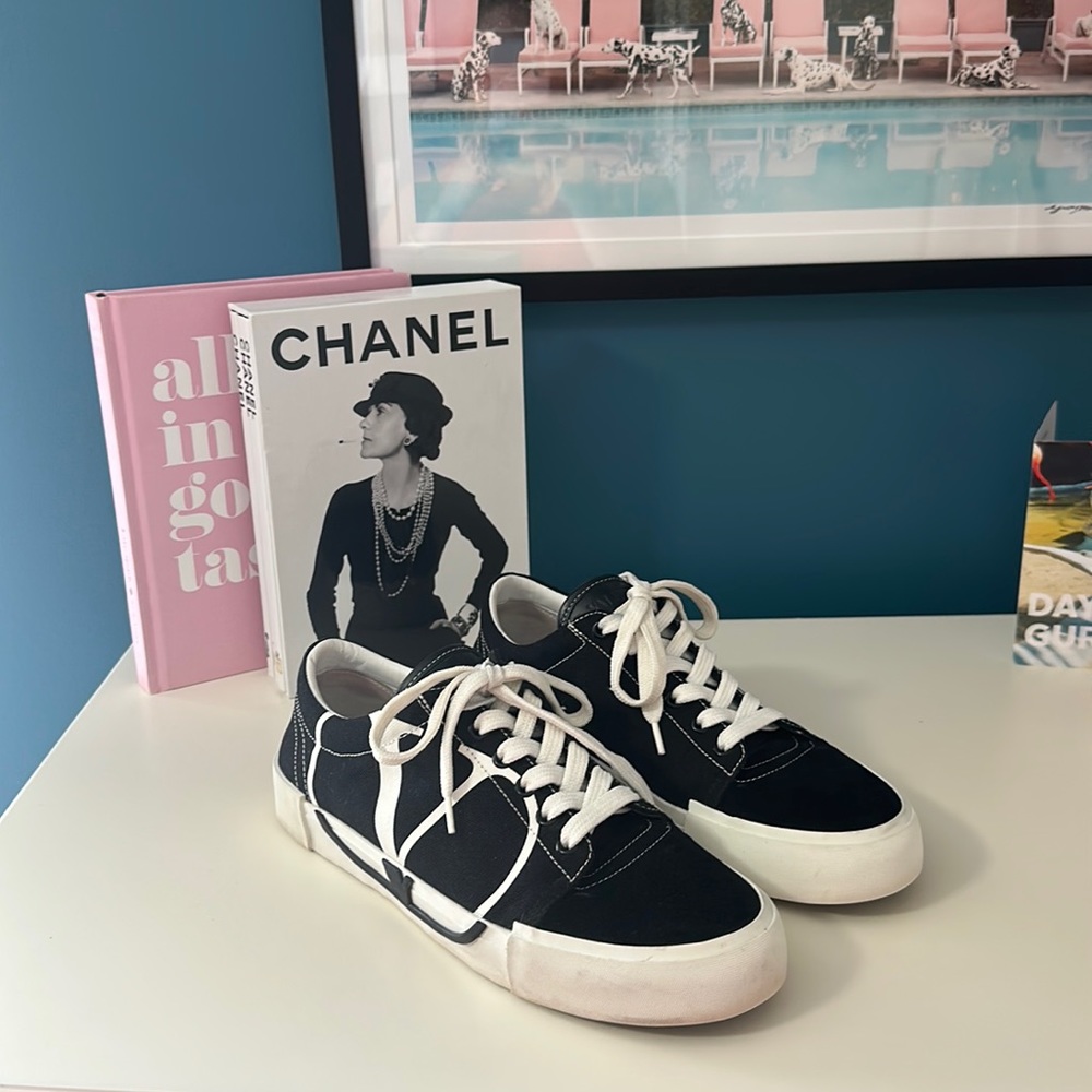 Stylish black and white Valentino sneakers